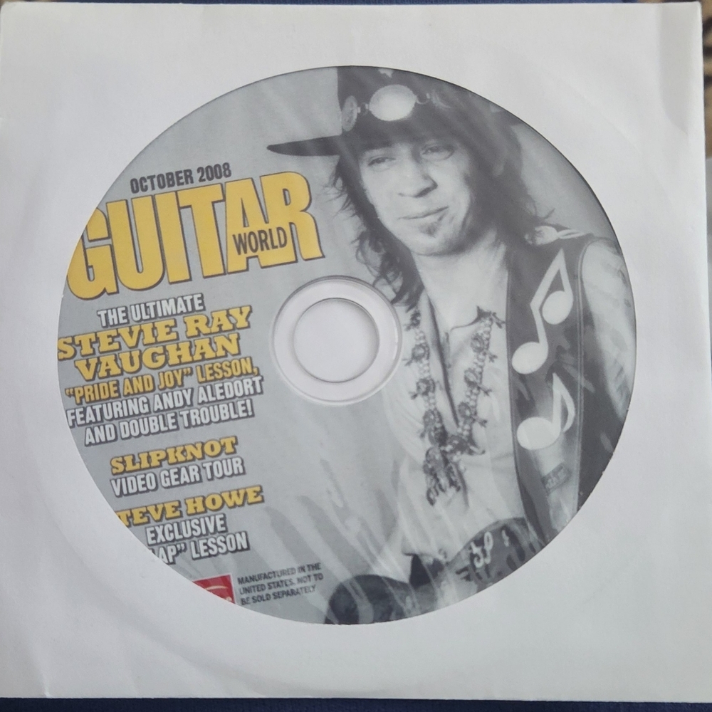 Guitar World magazine CD ONLY! October 2008 Stevie Ray Vaughan